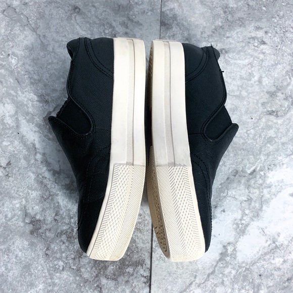 Ash Shoes - Ash Jungle Black Leather Platform Sneakers